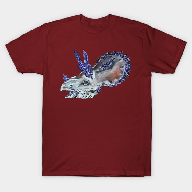 Triceratops Geode T-Shirt by RaLiz